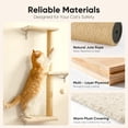 thumbnail image 3 of Estantes de pared para gatos FUKUMARU, set de escalada 4 en 1, beige, 3 of 9
