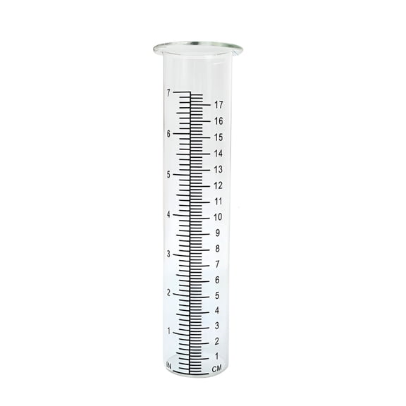 ACDANC Capacity Rain Gauge Glass Replacement Tube For Yard Outdoor Garden D8X2