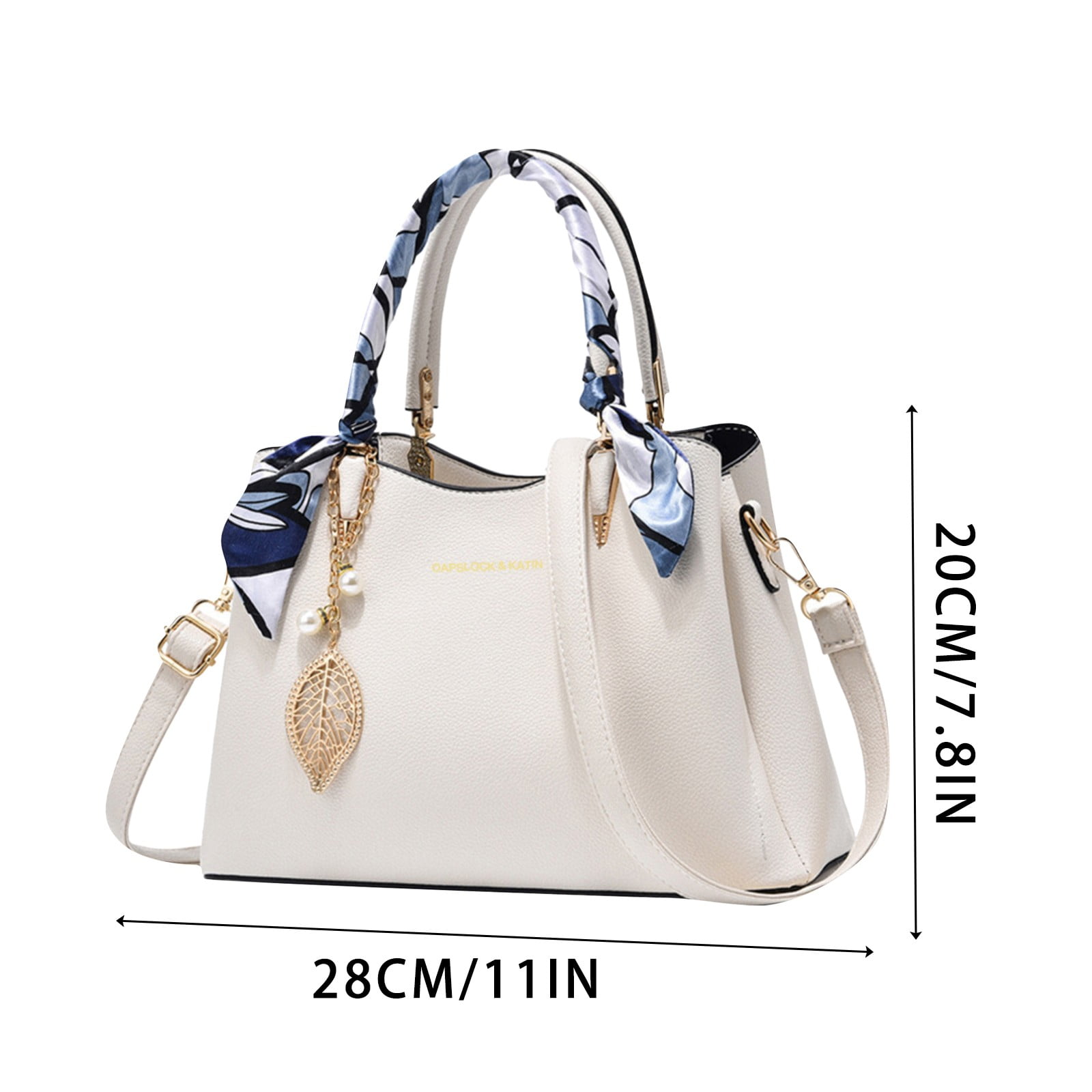 HeaDream White Lady Shoulder Bag Scarf Style Handbags