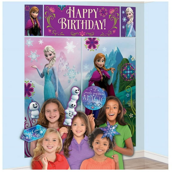 Frozen Scene Setter With Photo Booth Props