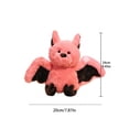 thumbnail image 3 of Bat Plush Toy with Spread Wings, Soft Stuffed Animal Doll in Blue Grey Pink and Brown Colors, Adorable Halloween Party Decor and Squeeze Companion, 3 of 6