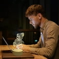 thumbnail image 2 of SXcggal One 3D Nightlight USB Children's Cartoon Nightlight Handwritten Acrylic Colorful Remote Control Desk Lamp Multifunctional Artistic Beautiful Desktop Decoration, 2 of 7