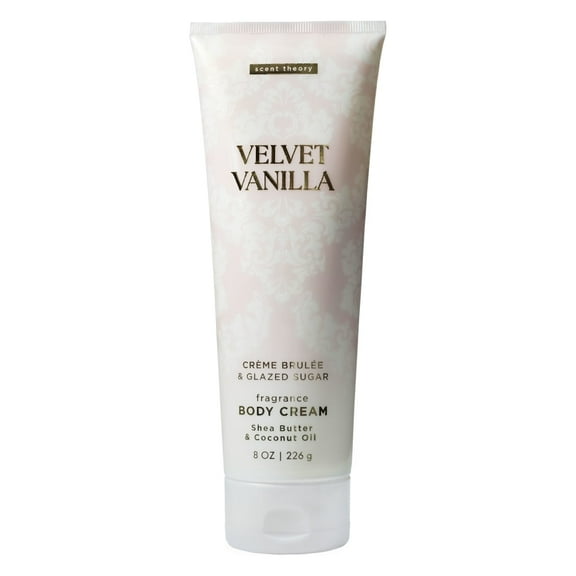 Scent Theory Hand and Body Cream with Shea Butter, Velvet Vanilla, 8 oz