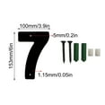 thumbnail image 3 of Latrodar Three-dimensional Iron Art Number House Number Screw Home House Number Sign Home Supply Black Metal up to 65% Off, 3 of 6