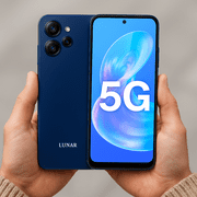 Lunar Eclipse L1 5G Unlocked Smartphone, 128GB, 6.79, Aura Blue ,Fast Charging, AI Camera