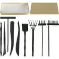 thumbnail image 1 of 9pcs Mini Zen Garden Rake Set Mini Farm Ornaments Meditation Zen Garden Tools, 1 of 8
