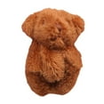 thumbnail image 3 of Muñeca de peluche en miniatura a escala 1/12, juguete de peluche, llavero, juguetes, regalos de cumpleaños, muñeca BJD oso café, 3 of 9