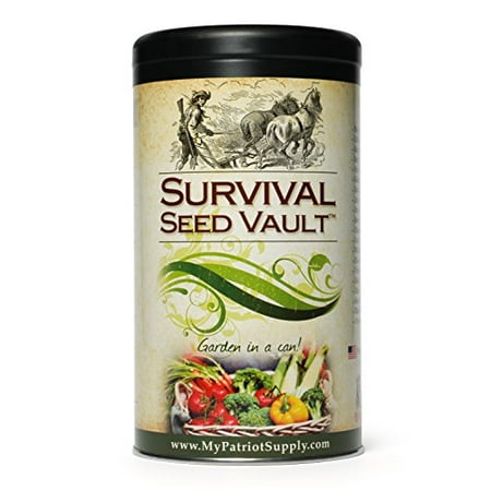 Heirloom Flower Bulbs - Survival Seed Vault Non-GMO Hardy Heirloom Seeds for Long-Term Emergency Storage - 20 Variety Pack in a Sturdy Can