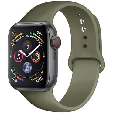 YuiYuKa Silicone Strap Sport Band Compatible with Apple Watch Bands 41mm 49mm 45mm 40mm 44mm 38mm 42mm,Soft Belt Smartwatch Wrist Sport Band for iwatch Series 9 3 4 5 6 SE 7 8 - Khaki