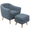thumbnail image 1 of Chaise milieu-du-siècle Rockwell <br>et pouf, par LumiSource, 1 of 5