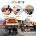 thumbnail image 5 of GenTent XL Open Frame Running Cover – Universal Kit for Extra Large Portable Generators - Flame Retardant, Waterproof Vinyl (Standard - Tan) Generator Tent, 5 of 7