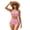Cute Paw Print Pattern, variant on Playful Ice Cream Print High Waisted Bikini Set 2 Piece Halter Drawstring Swimsuit with Waffle Cone Design for Summer Beach Pool Vacations