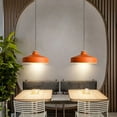 thumbnail image 7 of Simple Orange Pendant Light Fixtures for Over Kitchen Island, Retro Industrial Metal Pendant Lighting for Dining Room Table, Single Farmhouse Hanging Lamp, Nordic Rustic Office Ceiling Chandelier, 7 of 7