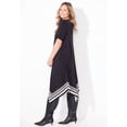thumbnail image 3 of Catherines Women's Plus Size Stoneywood Stripe A-Line Dress (With Pockets), 3 of 5