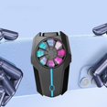 thumbnail image 6 of Xinyolin F15 Phone Cooling Fan Strong Wind Three-speed Adjustment Low Noise Wide Cooling Area Colorful Lights Quick Heat Dissipation Universal Mobile Phone Game Radiator Cooler for Gamer, 6 of 7