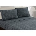 thumbnail image 1 of Ensemble de Draps 4 Pcs en Microfibre Douce Gris Foncé Imprimée, Lavage Facile, Queen, 1 of 2