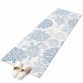 thumbnail image 2 of Blue Sea Turtle Area Rugs 2x6 for Kitchen Runner Rug, Coastal Coral Summer Beach Nautical Non Slip Washable Rug Runner, Low Pile Indoor Floor Carpet Mat Bathroom Rugs for Bedroom, Kids Room, 2 of 9