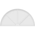 thumbnail image 3 of Ekena Millwork 70"W x 35"H x 2"P Half Round 3 Spoke Architectural Grade PVC Pediment, 3 of 7