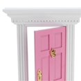 thumbnail image 2 of 1:12 Dollhouse Wooden Door Exquisite Miniature Door Furniture Model Pretend Play ToyPink, 2 of 4