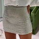 thumbnail image 5 of Minifalda ajustada con lentejuelas para mujer - Poliéster elástico, para salir por la noche/fiestas, tallas S-L, 5 of 5