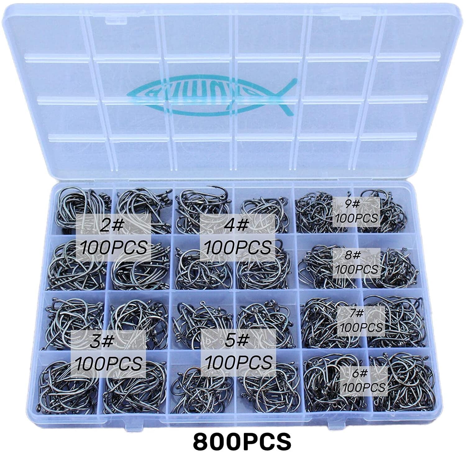 Fishing Hooks Freshwater Saltwater Fish Hooks Bulk Fishing Hooks Set Worm Catfish Hooks Fish Gear Equipment Supplies