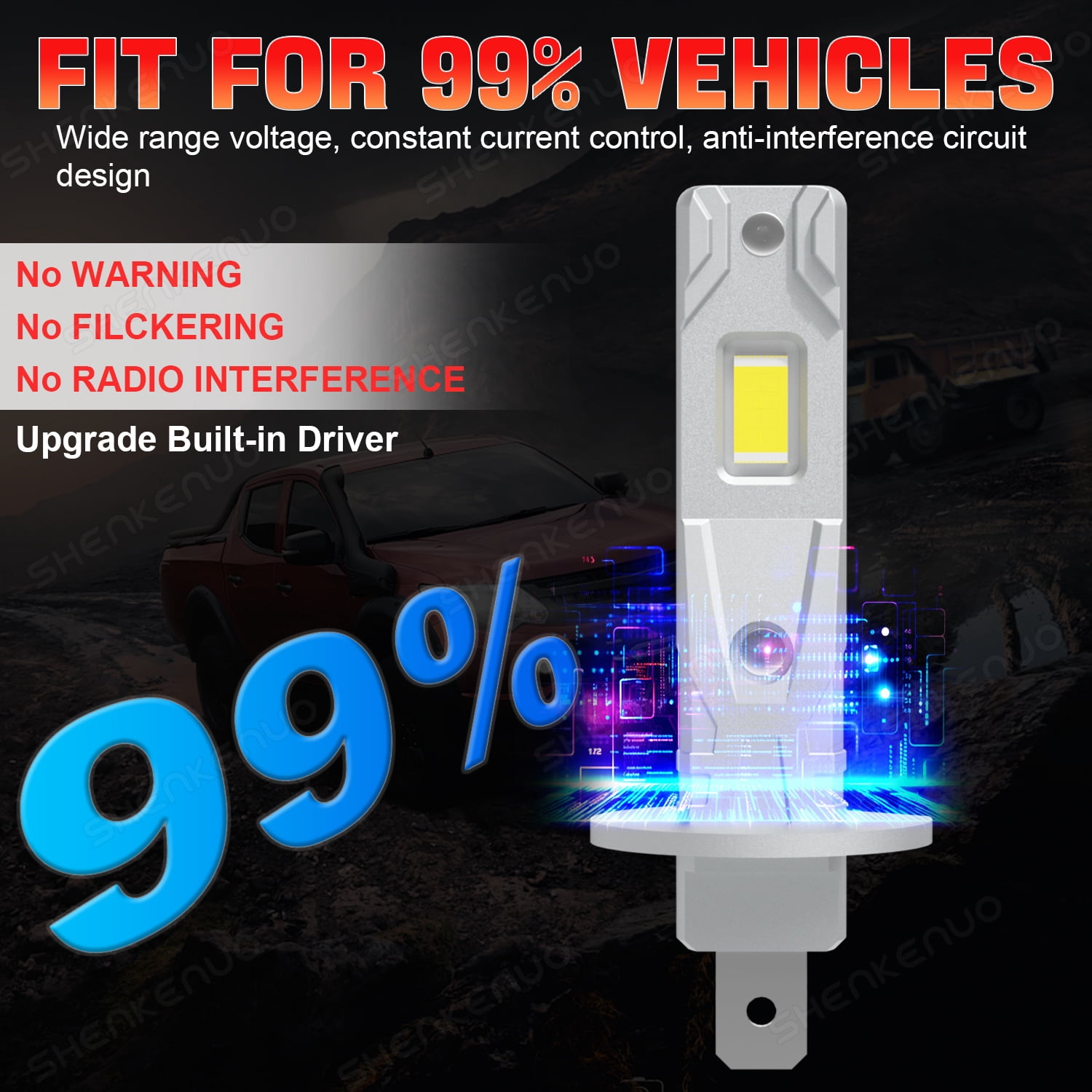 For Honda CR-V 2005 2006 CRV Combo LED Headlight High Low Beam Light Bulbs 6000K