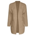 thumbnail image 4 of Vedolay Women's Cardigan Sweaters Open Front Knit Coat Shrugs for Women Khaki,L, 4 of 5