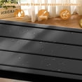 thumbnail image 5 of Hassch Bar Table, 39.4" Iron Patio Pub Table with Slatted Top, Adjustable Feet for Stability, Easy Assembly for Outdoor Garden, Balcony, Poolside or Living Room (Black), 5 of 9
