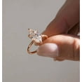 thumbnail image 2 of Cora Jewellery 2.5CT Marquise Moissanite Solitaire Engagement Ring For Women, 10K Rose Gold, 2 of 6