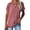 Red, variant on Sherrylily Women Short Sleeve Crewneck T Shirts Side Split Tees Casual Loose Fit Tops S-2XL