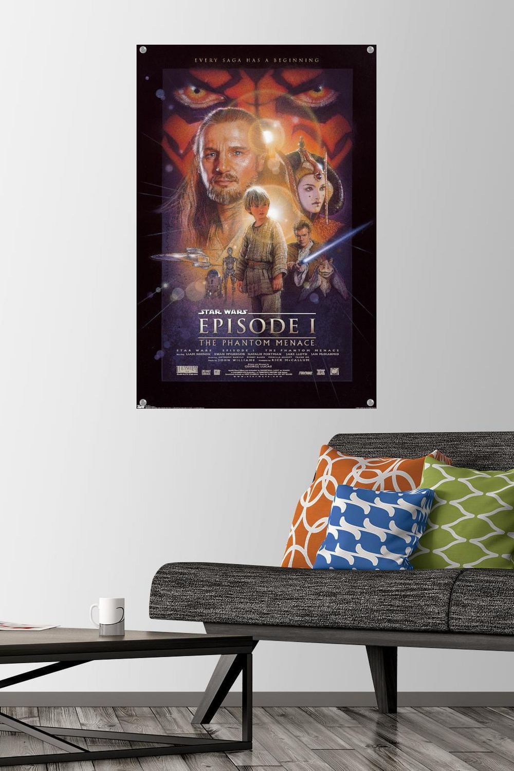 Star Wars: The Phantom Menace - One Sheet Wall Poster, 14.725" x 22.375"