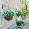 thumbnail image 3 of Artificial Fake Flowers, 6 Bundles Daisy Mums Flowers Outdoor UV Resistant No Fade Greenery Shrubs Plants Indoor Outside Hanging Planter Home Wedding Office DIY Garden Porch Décor (Orange Yellow), 3 of 4