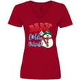 thumbnail image 3 of Inktastic Baby It's Cold Outside Women's V-Neck T-Shirt, 3 of 5