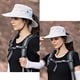 thumbnail image 4 of Sombreros para el sol para mujer con protección UV, plegables, con orificio para cola de caballo, 4 of 4
