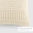 thumbnail image 4 of Comfort Canopy Cozy Chunky Knit Decor Throw Pillow Cover, 20" x 20", 4 of 8
