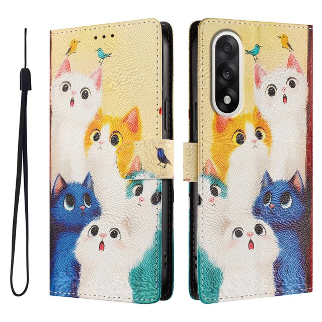 FOXDOCK Funda Tipo Cartera para OnePlus Nord 5 con Soporte y Correa – Diseño de Patrones Lindos