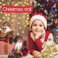 thumbnail image 5 of 2021 Navidad Año Nuevo Papá Noel sentado Navidad Muñeca grande Tela Niños Juguetes Regalo Decoraciones navideñas Para el hogar Adorno de mesa, 5 of 5