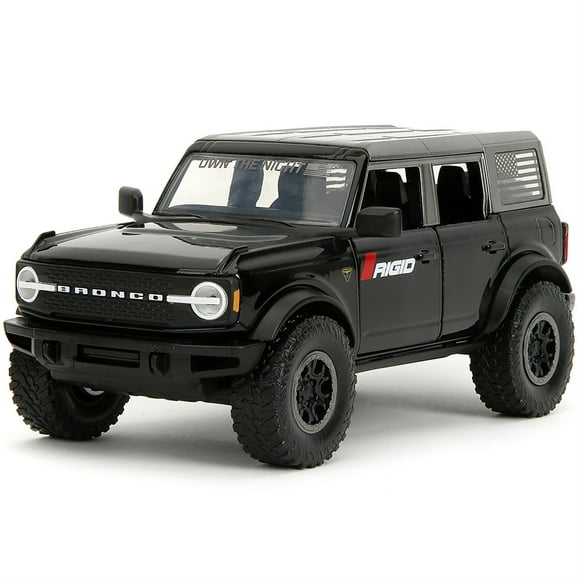 2021 Ford Bronco Badlands Black "Rigid" with Extra Wheels "Just Trucks" Series 1/24 Diecast Model Car by Jada