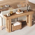 thumbnail image 4 of Kojooin 63 Inch Farmhouse Console Table for Entryway, Wooden Sofa Table for Hallway or Behind Couch, 4 of 7