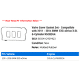 thumbnail image 2 of Valve Cover Gasket Set - Compatible with 2011 - 2016 BMW 535i 3.0L 6-Cylinder N55B30A 2012 2013 2014 2015, 2 of 2