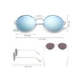 thumbnail image 5 of LotFancy Round Mirrored Sunglasses for Kids, Hippie Steampunk Eyewear with Case for Age 3-12, 5 of 7