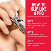 PR REV Mini Nail Clipper, Nail Care Tools, Curved Blade for Trimming & Grooming, Easy to Use (Pack of 1)