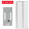 thumbnail image 1 of LV Upside Down Inverse Fuse Box Circuit Breaker Panel Directory Labels/Decals/Stickers for All Electrical Panel/Load Centers (Inverse 40 Circuits 2 Pcs), 1 of 5