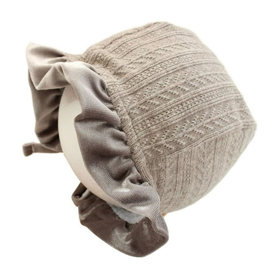 Huhudde Bonnet Caps Winter Lace Up Hat Princess Baby Sun Hats Photography Props