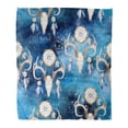thumbnail image 1 of SIDONKU Throw Blanket 58x80 Inches Ancient Watercolor Pattern Deer Skull on Mystic Bohemian Warm Flannel Soft Blanket for Couch Sofa Bed, 1 of 1