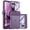 Purple, variant on Vizvera for Motorola Razr Ultra 2025 With Hinge Protection,Screen Protector,Skin Feel Translucent Frosted,For Wireless Charging Phone Case-Blue