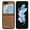 Brown, variant on Feishell Slim Case for Samsung Galaxy Z Flip 6, Durable Premium Retro PU Leather Back Plain Shock-Absorbent Lightweight Ultra Thin Protective Phone Case For Samsung Galaxy Z Flip 6,Winered