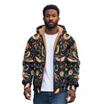 thumbnail image 1 of Wyzesi Chandails en Molleton de Maternité pour Hommes Enceintes Hiver 2024 Patchwork Rétro à Fermeture Éclair Chaud et Veste à Capuche Rembourrée, 1 of 9