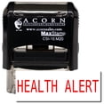 thumbnail image 1 of Self-Inking Health Alert Stamp with Burgundy Ink, 1 of 4