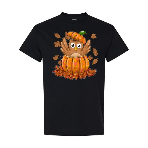 Inktastic Owl in a Pumpkin Cute for Halloween and Thanksgiving T-Shirt